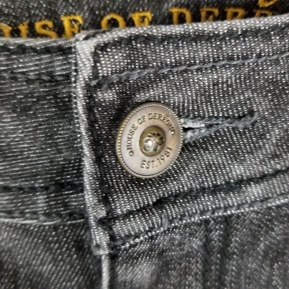 HOUSE OF DEREON | bootcut black wash jeans - Picture 4 of 10